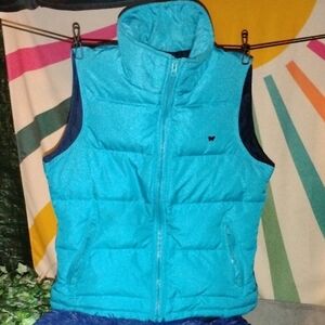 Aeropostale Teal Down Puffer Vest Sz M Genuin Vintage -Personal Purchase in 2004
